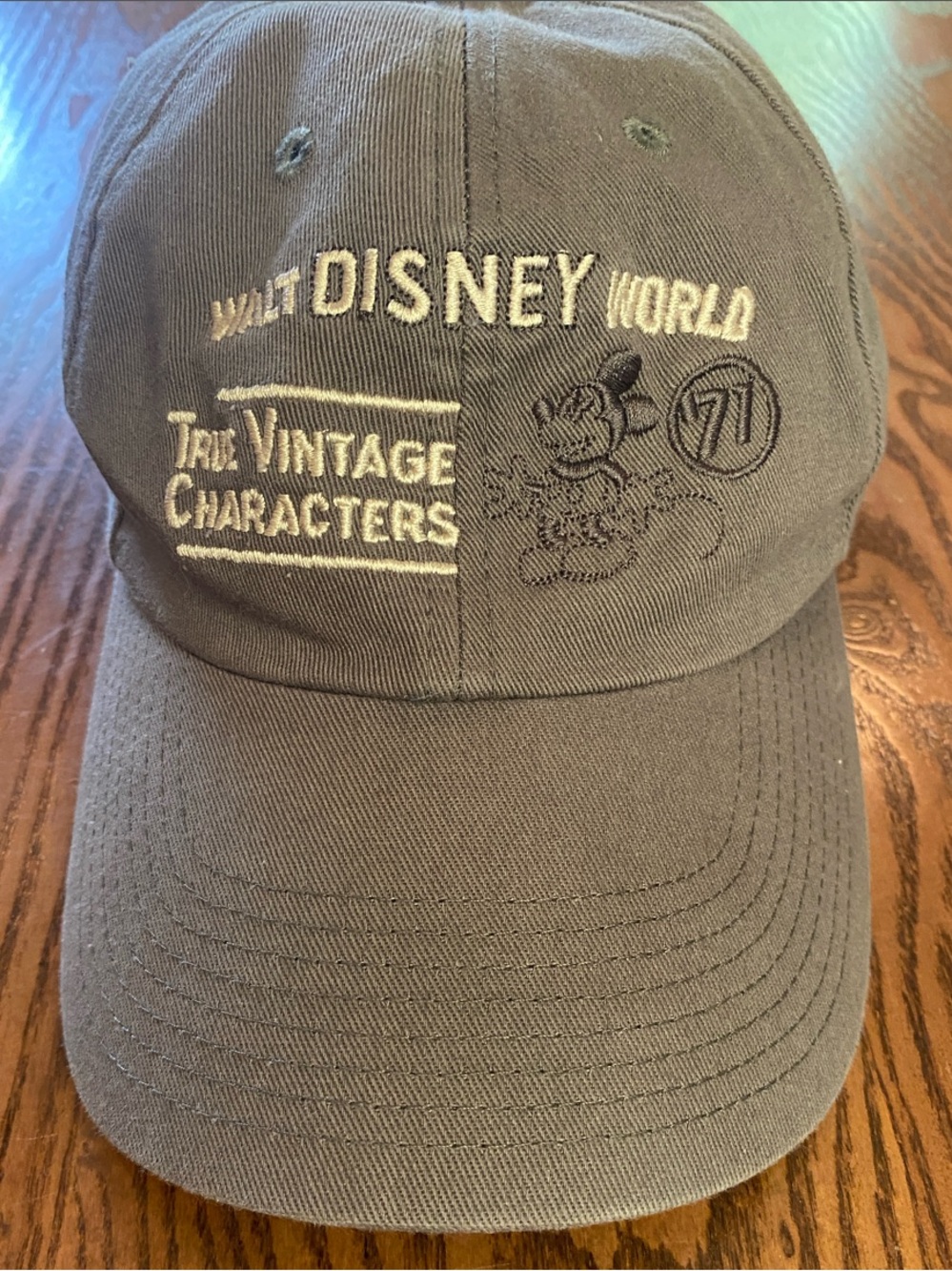 Disney Parks Soft Gray Baseball Cap